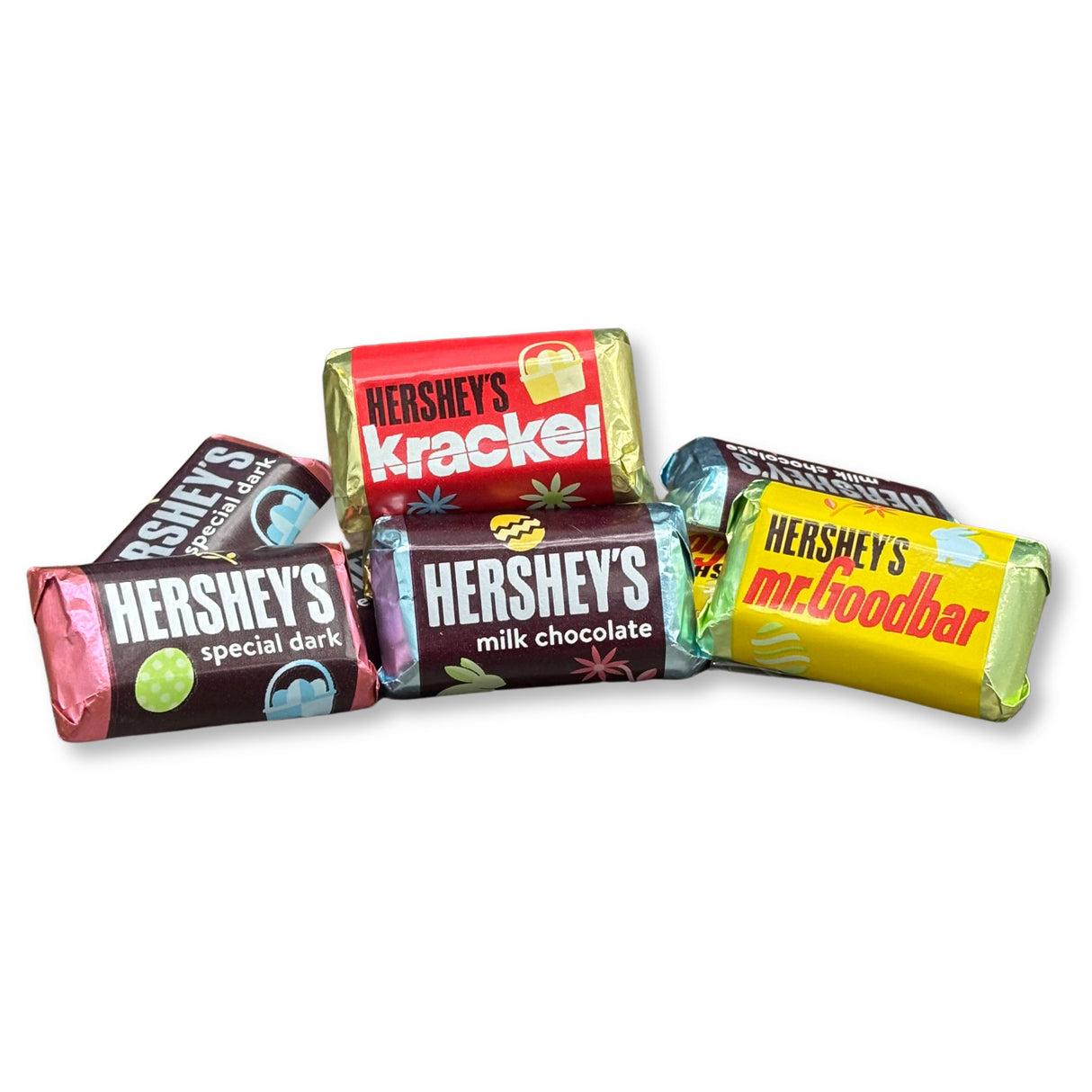 Hershey's Miniatures Assortment – Chocolate Candy Bars – Easter Wrapper – Bulk Value Bag