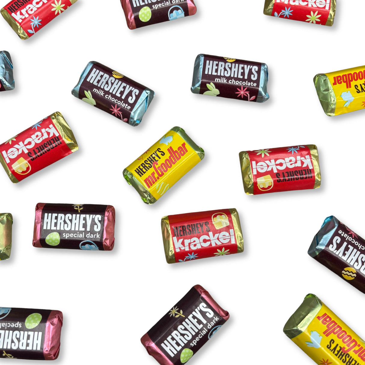 Hershey's Miniatures Assortment – Chocolate Candy Bars – Easter Wrapper – Bulk Value Bag
