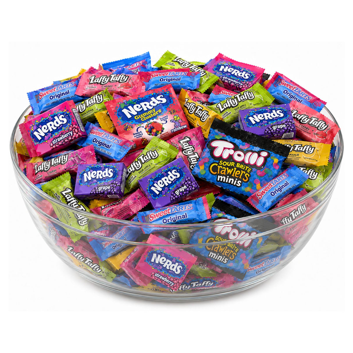 Sweet & Sour Candy Assortment – Nerds, Nerds Gummy Clusters, Laffy Taffy, Sweetarts & Trolli Sour Bite