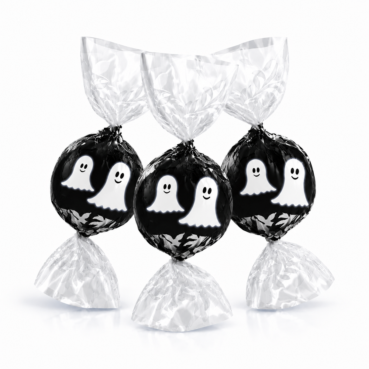 Lindt LINDOR Halloween Ghost Wrapper Milk & White Chocolate Truffles – Bulk Value Bag