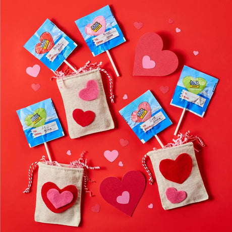 Jolly Rancher Hearts Shaped Lollipops – Assorted Flavors – Valentine's Day Edition – Bulk Value Bag