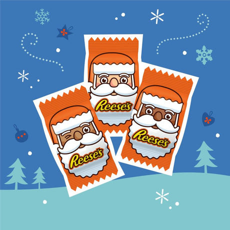 Reese's Milk Chocolate Peanut Butter Santa – Snack Size – Bulk Value Bag