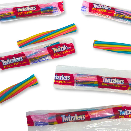Twizzlers Pull 'n' Peel Candy – Twisted Strawberry Blast – Bulk Value Bag
