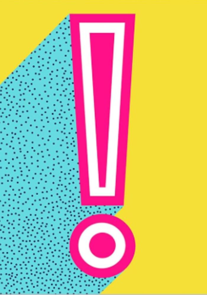 Exclamation Mark  - Greeting Card