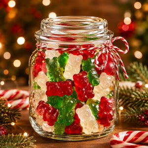 Christmas Gummi Bears – Red, White & Green – Bulk Value Bag