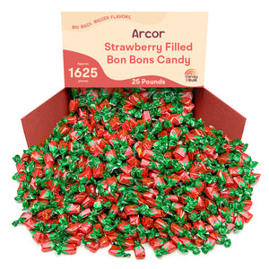 Arcor Strawberry Filled Bon Bons Hard Candy – Bulk Value Bag