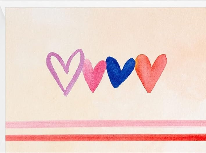 Sweet Hearts Row - Greeting Card