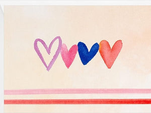 Sweet Hearts Row - Greeting Card
