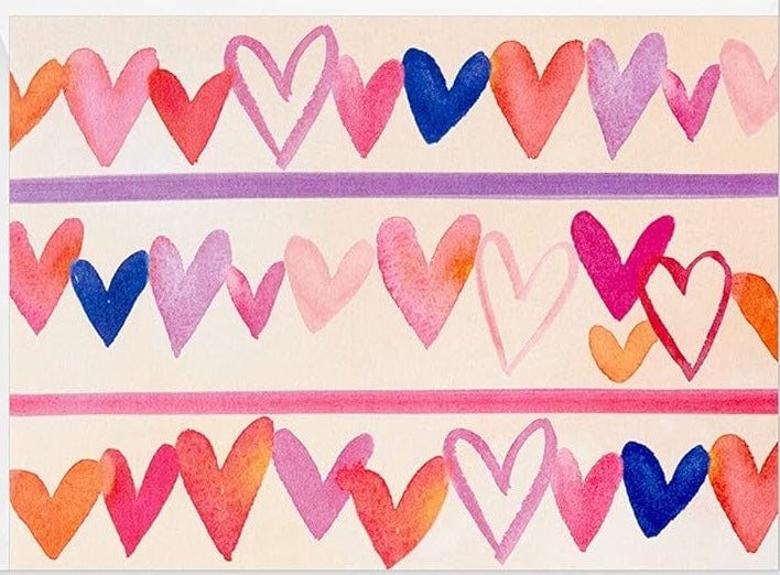 Layered Love Hearts - Greeting Card
