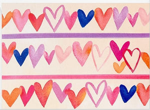 Layered Love Hearts - Greeting Card