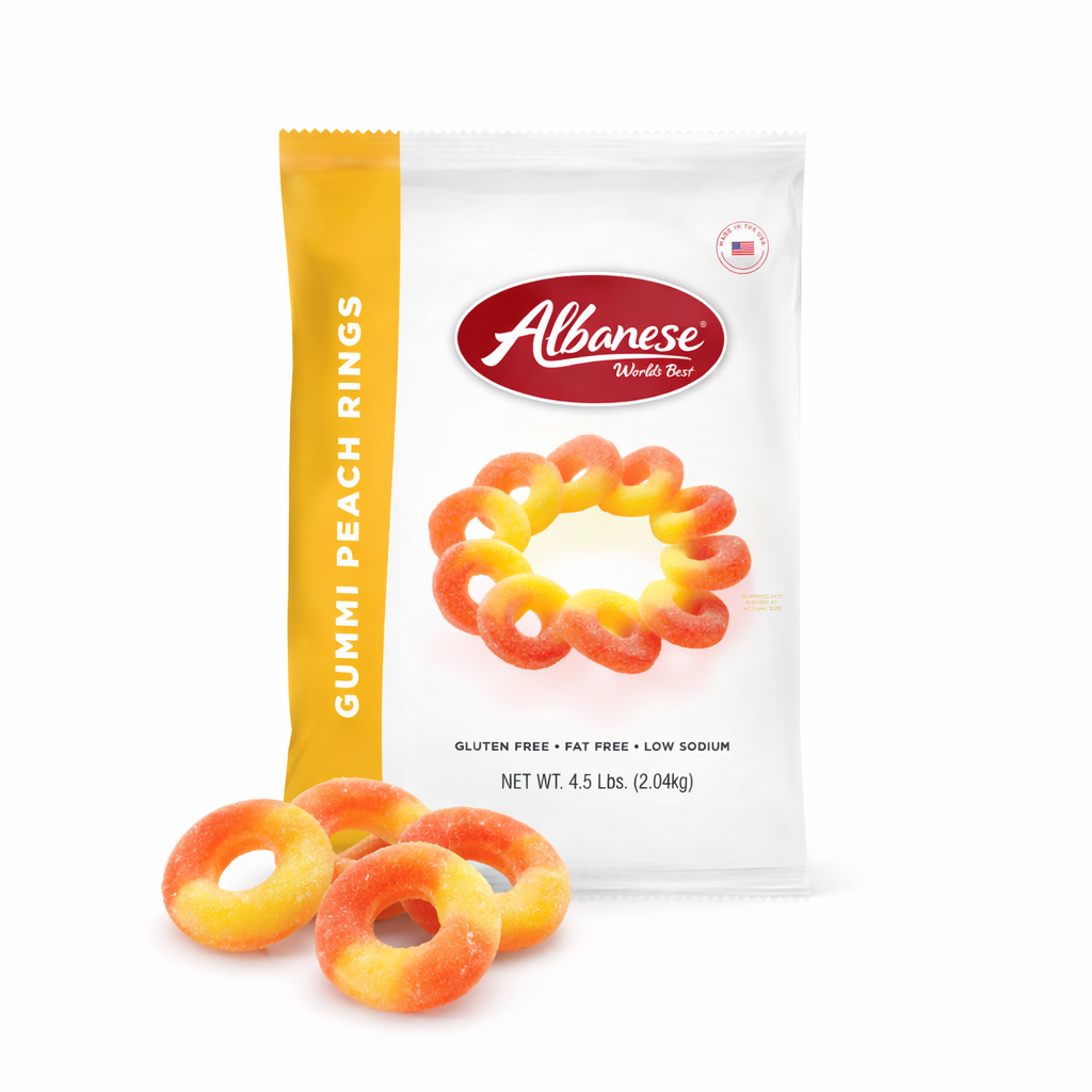 Albanese Gummi – Peach Rings