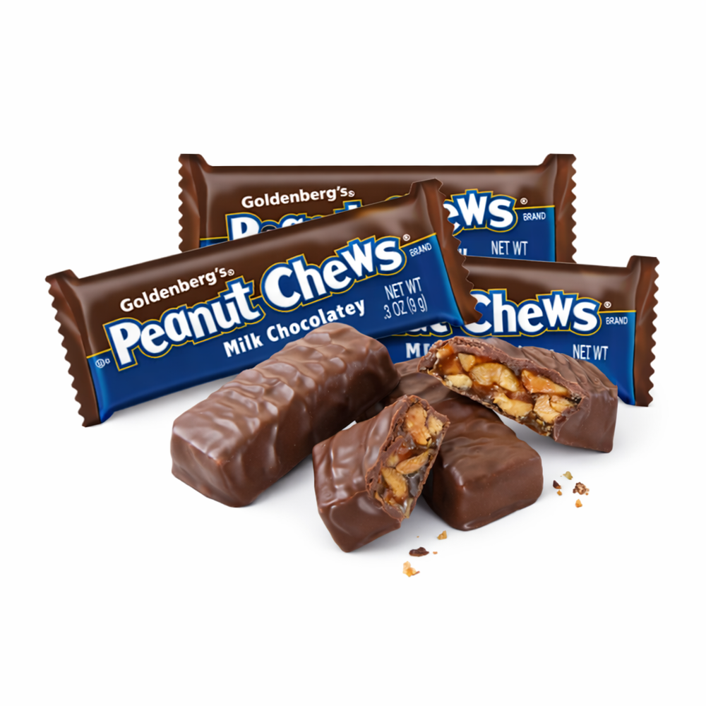 Goldenberg’s Peanut Chews – Milk Chocolate – Mini Size – Bulk Value Bag