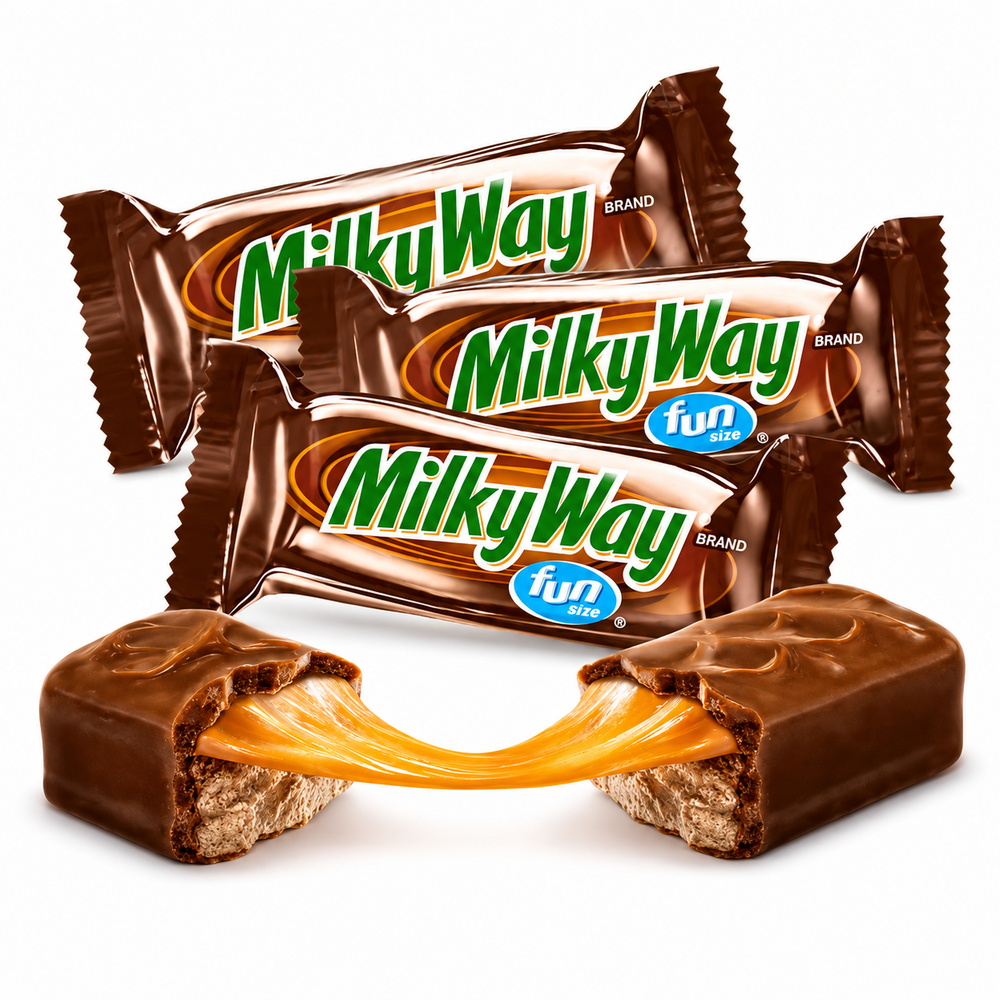Milky Way Fun Size Bars Milk Chocolate Candy – Bulk Value Bag