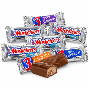 3 Musketeers Chocolate Candy Bar – Fun Size – Bulk Value Bag