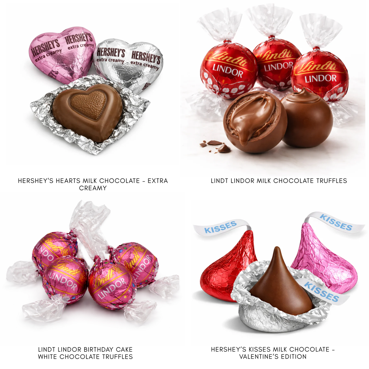 Valentine’s Day Chocolate Gift Box with Hershey’s & Lindt Favorites – Pink Box – 4 lb