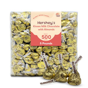 Hershey's Kisses Milk Chocolate with Almonds – Bulk Value Bag