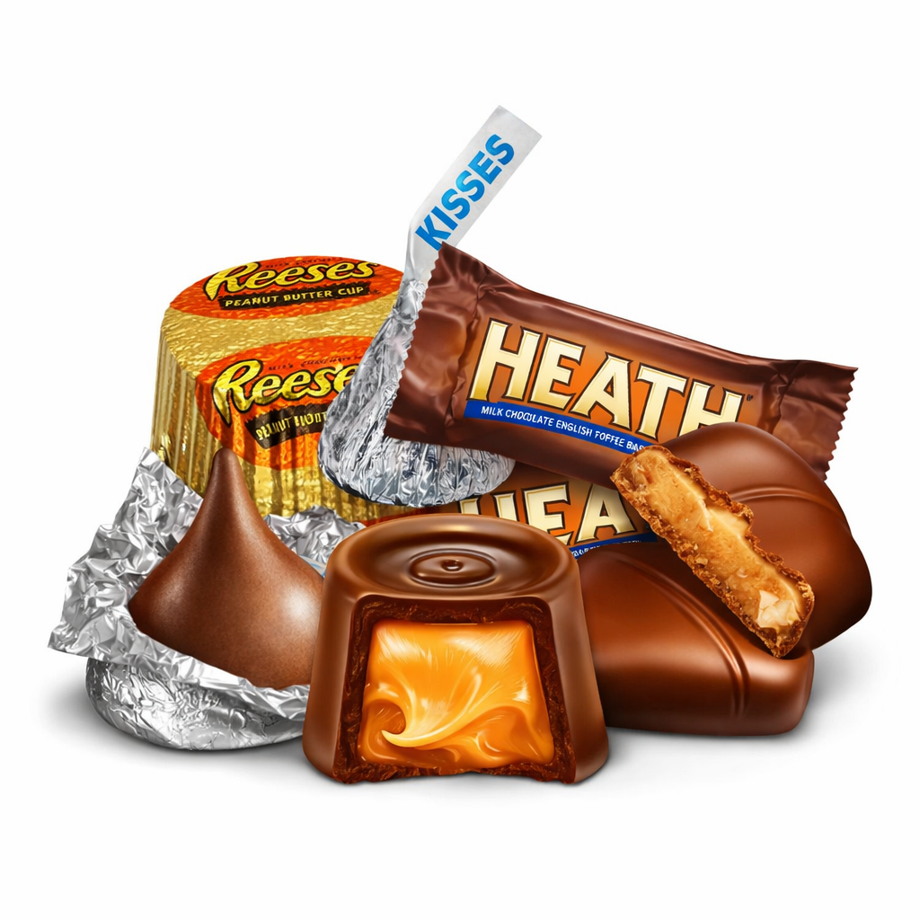 Hershey's Miniatures Chocolate – Kisses, Reese's, Heath & Rolo – Bulk Value Bag