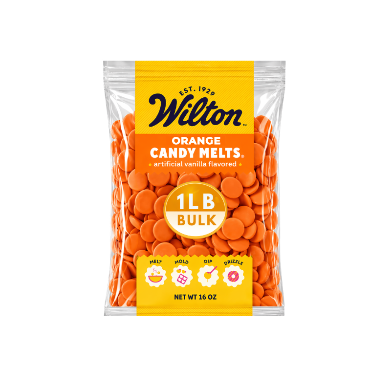 Wilton Orange Confectionery Melting Wafers – Bulk Value Bag