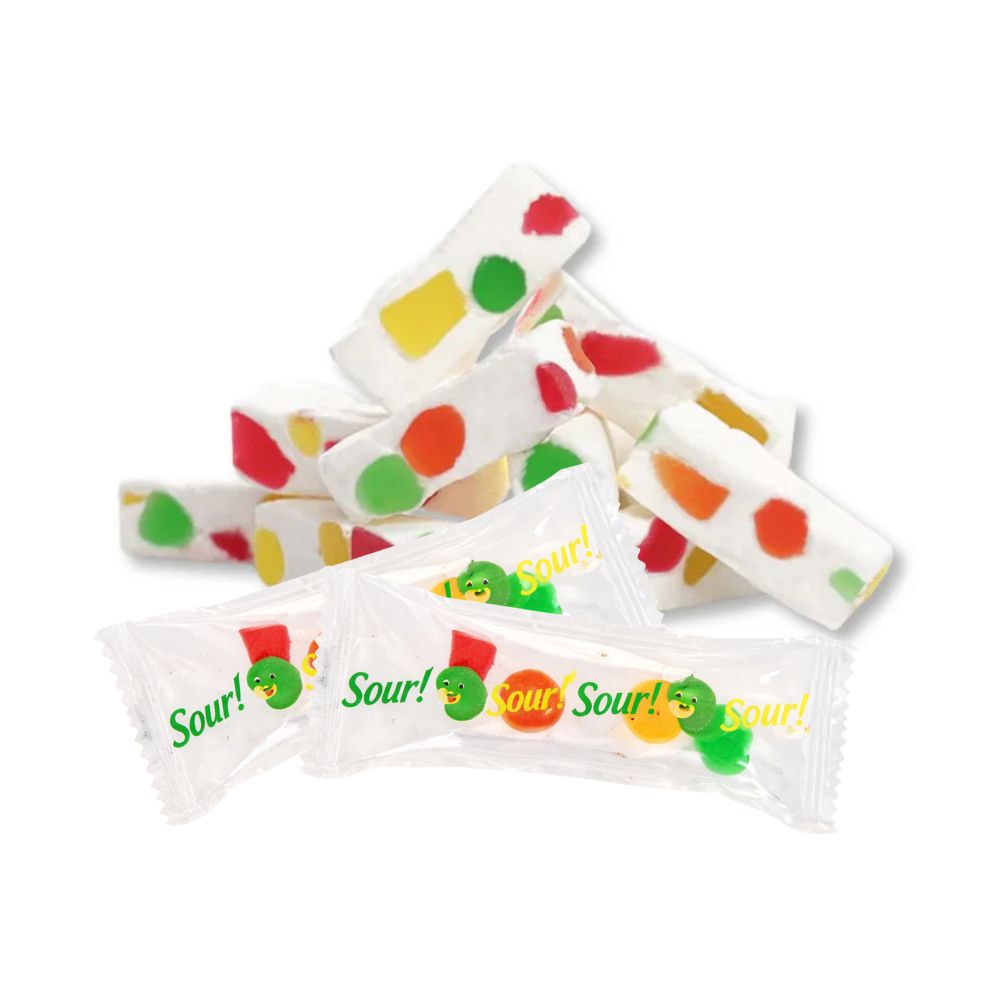 Golden Bonbon Fruity Jujube Nougat Candy – Sour – Bulk Value Bag