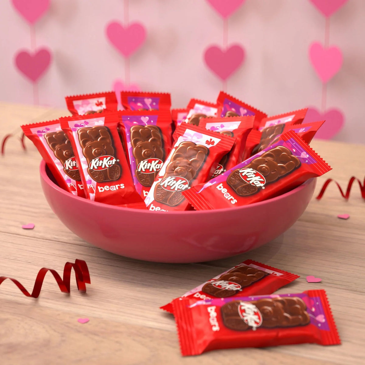 KitKat Bears Crisp Wafer in Milk Chocolate – Valentine’s Edition – Bulk Value Bag