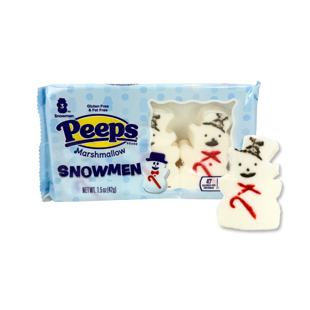 Peeps Marshmallow Snowmen Candy – Bulk Value Bag