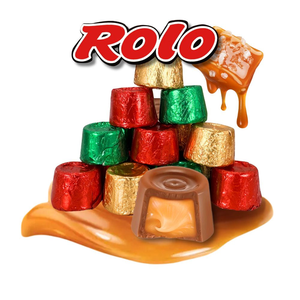 Rolo Salted Caramel Milk Chocolate – Christmas Colored Foil – Bulk Value Bag