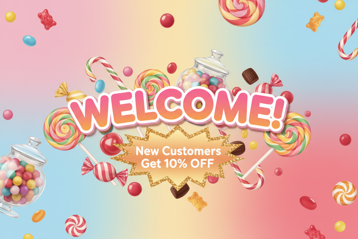 a "welcome" banner for new customers to claim 10% off offer